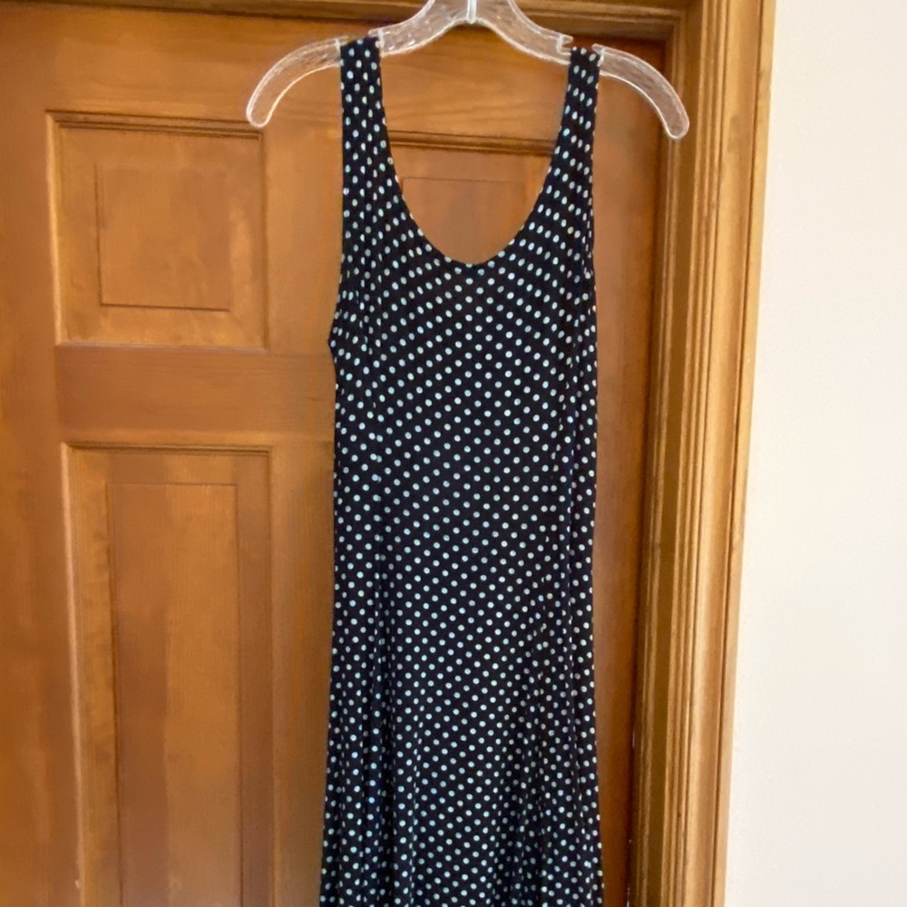 Black polka dot dress size small.